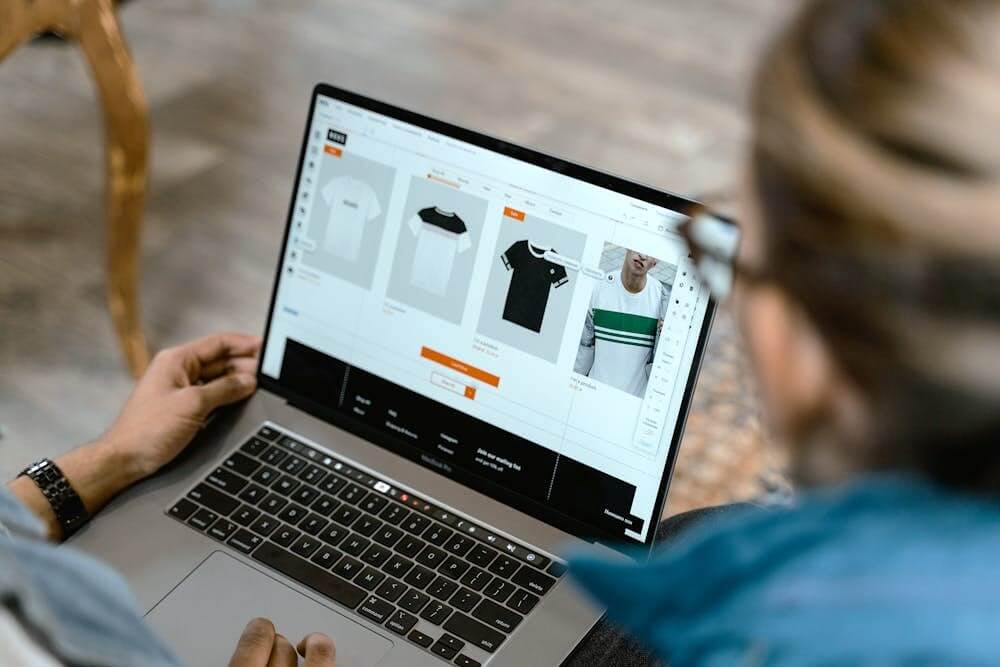 Online store for a clothing brand.