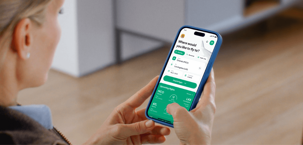 Corporate flight booking portal for employees, mobile app.