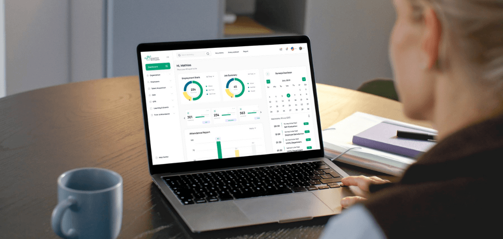 Business reporting and analytics SaaS web app.