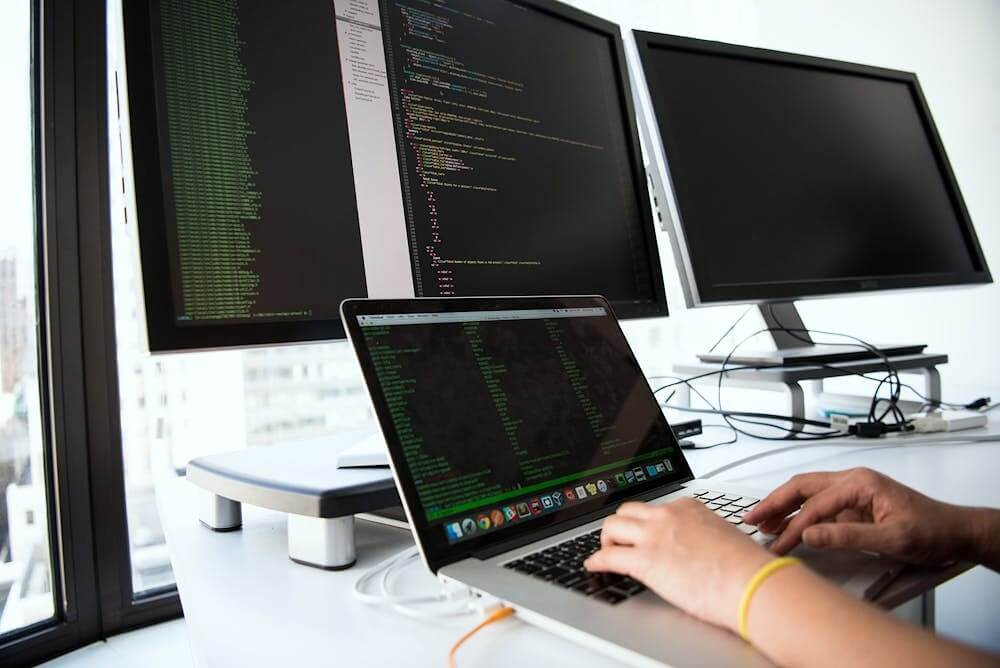 software testing engineer busy at work