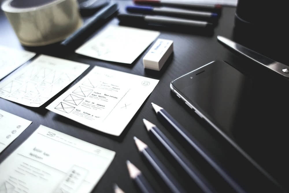 mobile ui design in progress